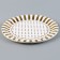 Paper plate "Peas", in the set 6 pcs., Color gold