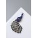 Brooch "Pavlin Luxurious" mini, colored in silver