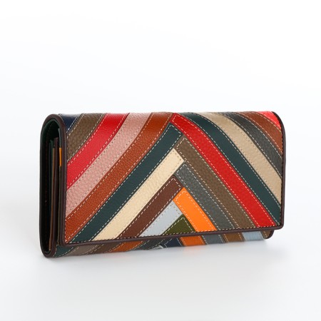 Women's wallet on magnets, colorful color
