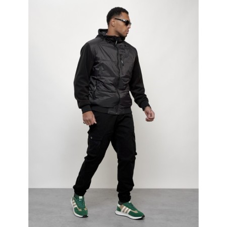 Sports male jacket, size 58, black color-12