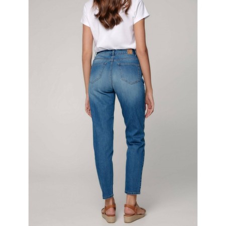 Women's jeans with a high landing CONTE Elegant Mom Fit, size M, color Mid Blue-2