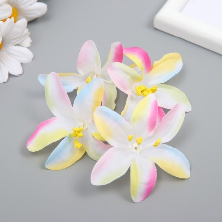 Budon on the leg for decoration "Lily Garden" multi -colored 6.5x6.5 cm-2