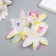 Budon on the leg for decoration "Lily Garden" multi -colored 6.5x6.5 cm