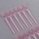 Plugs are plastic, in the set 12 pcs., Pink color