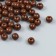 Beads Plastic "Coffee with milk" Gloss Set 25 grams d = 0.8 cm