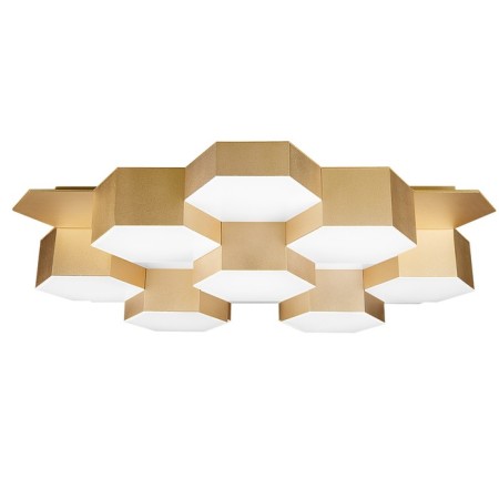 Favo 80W Led 4000k satin, gold 64x59x12 cm