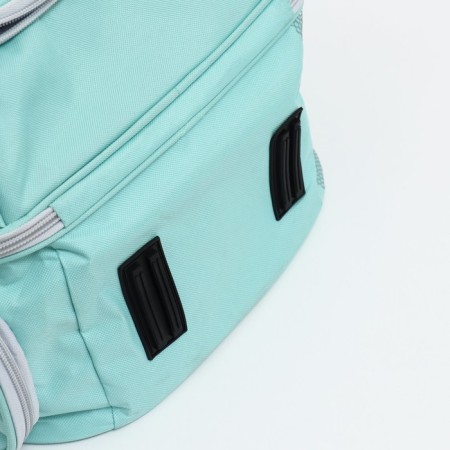 A backpack for carrying animals with a viewing window, green-6