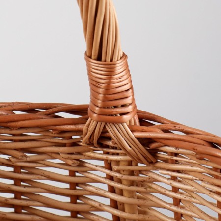 Basket "Uralskaya", 15 l, bottom 18x28 cm, top 24x34 cm, h = 28/40 cm, willow-2