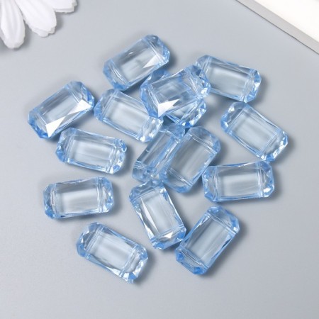 Beads for creativity plastic "Stone ice. Blue" set of 15 pcs 1.3x2.3x0.7 cm-1