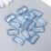 Beads for creativity plastic "Stone ice. Blue" set of 15 pcs 1.3x2.3x0.7 cm
