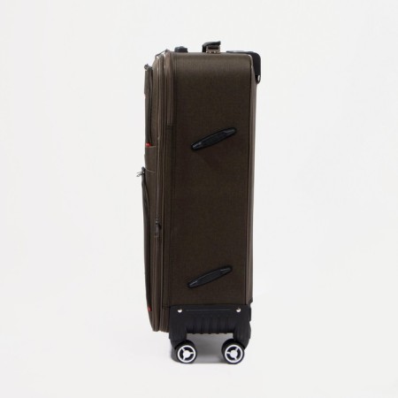 Big suitcase 28 ", a lightning department, 2 outer pockets, code castle, khaki color-1
