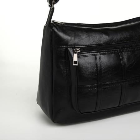 Women's bag with lightning, black color-3