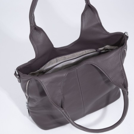 Lurch bag with lightning, the color is gray-brown-5