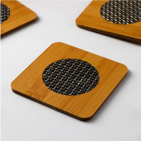 Set of stands for hot, 6 pcs, 9.5 × 9.5 cm, square-2