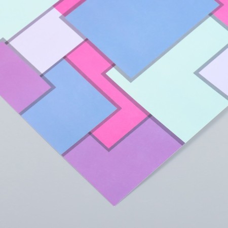 Scrapbooking paper "Bright geometry" density 180 g 30.5x32 cm-2
