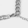 Gladiator chain large links, silver color, 45 cm