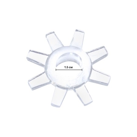 The erection ring of the oka-hp, with antennae, d-1.5, silicone, transparent-1