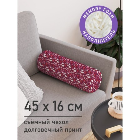Pillow Roller "Happiness, decorative, size 16x45 cm