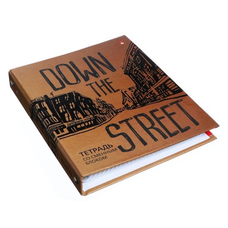 Notebook on rings, 160 sheets in the cage "down the street. London", solid cover, glossy lamination, shift block 60 g/m2-1