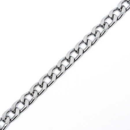 Collar - Metallic a single strain, 65 cm, wire thickness 3.5 mm, flat link-3