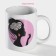 Homeleon mug Ceramic share "many worries", 350 ml, white color