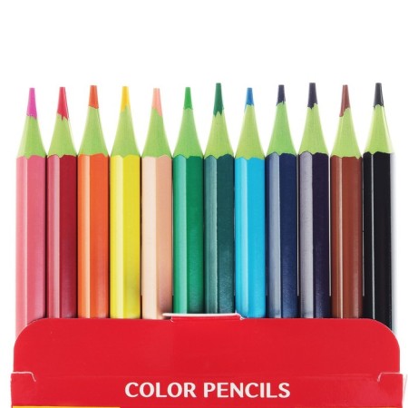 Pencils 12 colors Erichkrause ArtBerry premium, plastic, hexagonal, 2.6 mm neck, cardboard packaging, euro -handkerchief-2