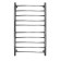 Domoterm electric heated towel rail "Aurora" 109-10, 500 x 900 mm, 10 crossbars, left
