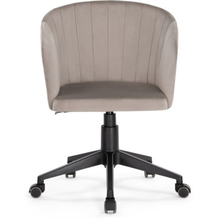 Computer chair thibault plastic/velor, black/beige 60x60x81 cm-1