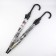 Umbrella - semi -automatic cane "Cities", 8 knitting needles, r = 40 cm, Mix drawing