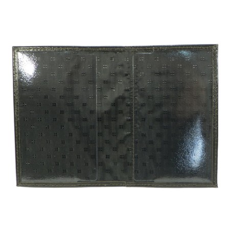 Cover for a passport with a pocket, brown color-1