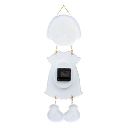 Children's wall clock "Girl", discrete move, 16 x 42 cm-3