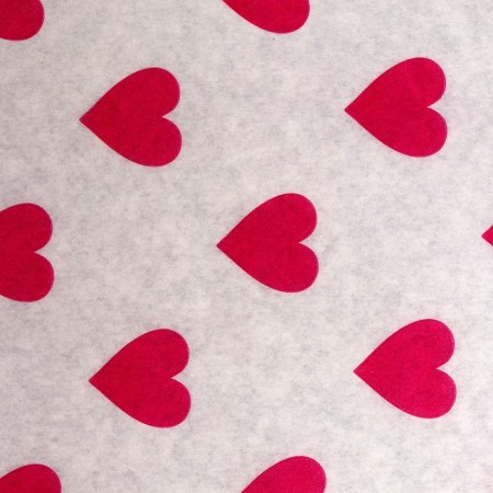 Siliconized "Heart" paper, in sheets, 0.18 x 0.18 m-4