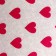 Siliconized "Heart" paper, in sheets, 0.18 x 0.18 m