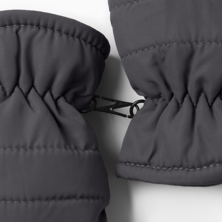 Winter children's mittens minku, gray color, 15cm-3