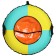 Tubing-vatrushka "Whirlwind", case diameter 70 cm, Mix color