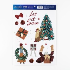 Interior sticker let it is, 21 x 29.7 cm, New Year