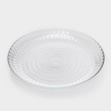 Dessert glass plate 