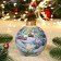A set of 4 Christmas balls 100 mm "Winter Dream"