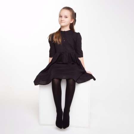 Pantyhose children, black color (nero), height 128-134 cm