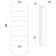 Terminus heated towel rail "Regiment" P8, 400x850 mm, chrome