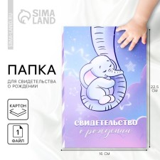 The folder for the birth certificate 