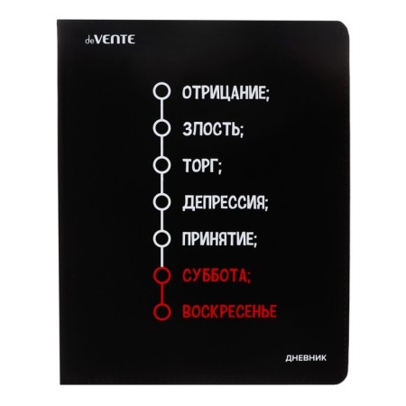 Universal diary for grade 1-11 Week, integral cover, artificial leather, liesse, 80 g/m2