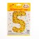 Foil ball 34 “number 5”, three cats, yellow, 1 pc. In packaging