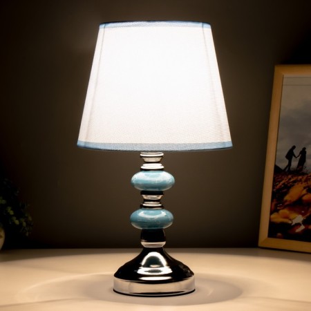 Table lamp "turquoise" 1x40W E27 220V Blue 21x21x39 cm Risalux-2