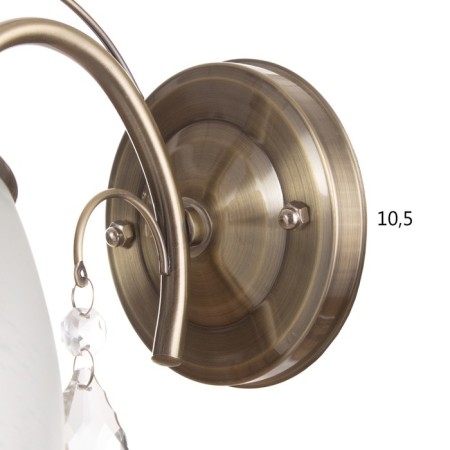 Sconces "Rose" 1x40W E27 Antique bronze 25x13x23cm-3