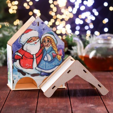 Tea house for two rows "Santa Claus" 15.5 × 9.6 × 20 cm-4