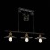 Suspended EVOLUCE lamp. Sle120503-03. ESPERAZZA. 3x60 watts, E27, 96x26 cm, black color