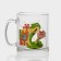 New Year's glass tea mug "New Year's snakes", 320 ml, mix