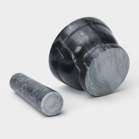 Stupa with a pestle Magistro "Marble", 10.5 × 7 cm, stone, black color-5