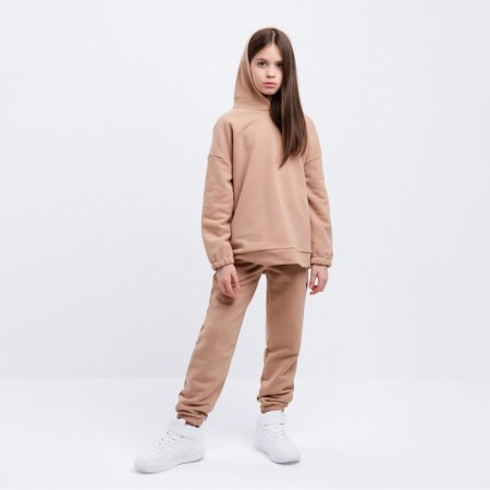 Kids (hoodies, trousers) minku beige color, height 158 ​​cm-4
